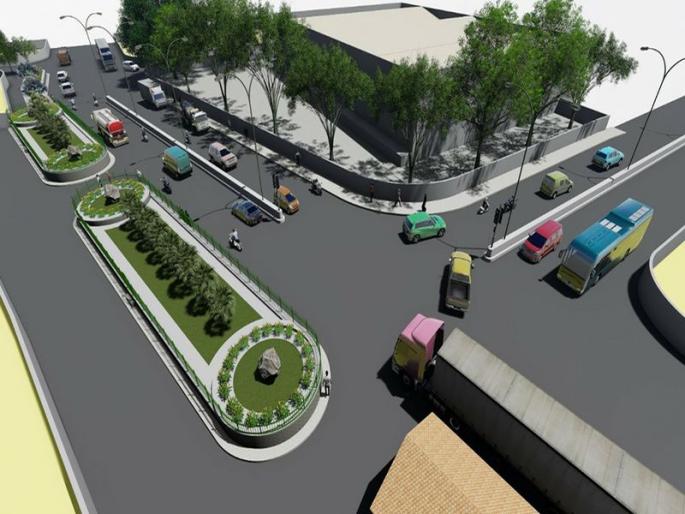 d-mart chowk buetification | डीमार्ट चौकाचे सुशोभिकरण d-mart chowk buetification | डीमार्ट चौकाचे सुशोभिकरण